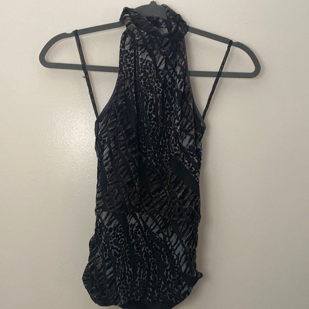 Animal Print Halter Top